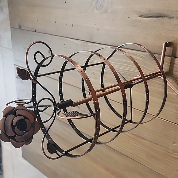 Metal Rotating Earring Stand - Floral Rustic - Picture 7 of 15